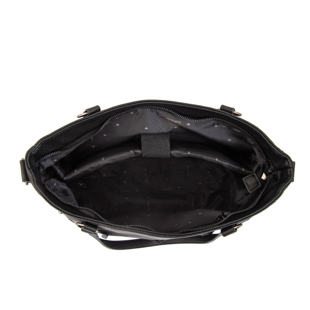 Cartera Dos Asas Portalaptop Tamara Negro