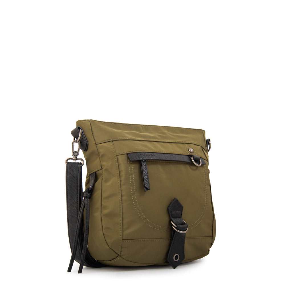 Crossbody Tamara Nylon Verde Oliva