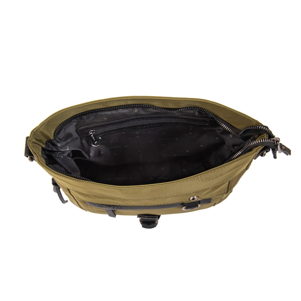 Crossbody Tamara Nylon Verde Oliva