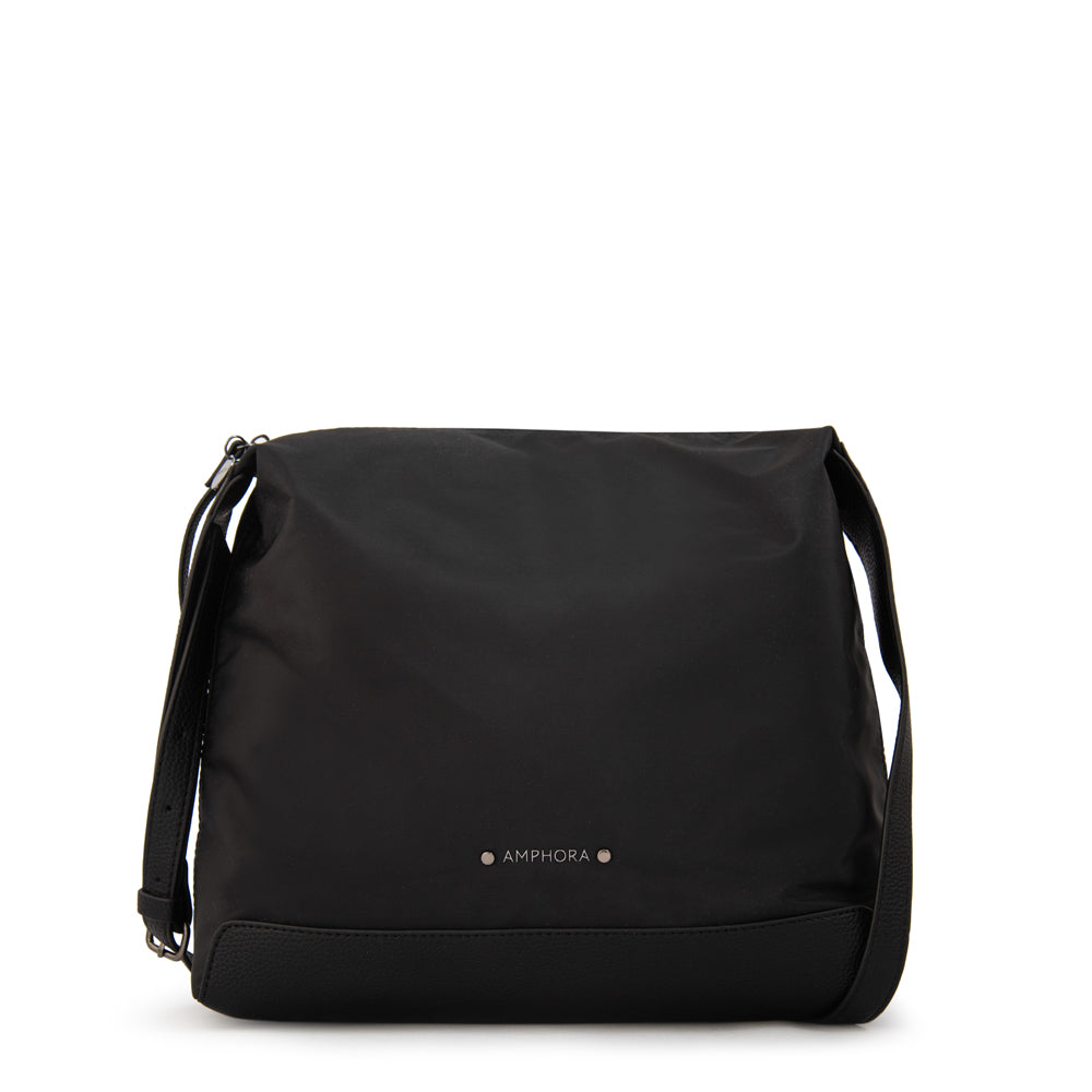 Cartera Corte Recto Ganash Nylon Negro