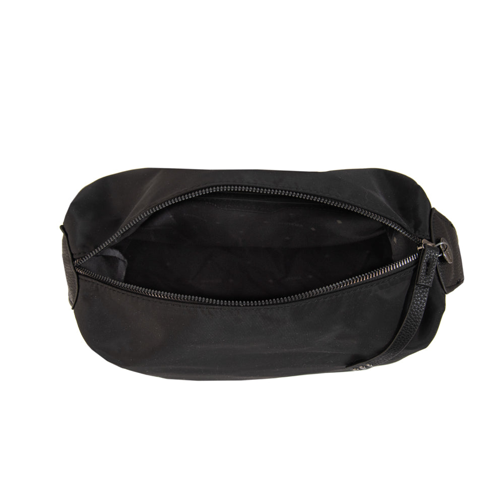 Cartera Corte Recto Ganash Nylon Negro