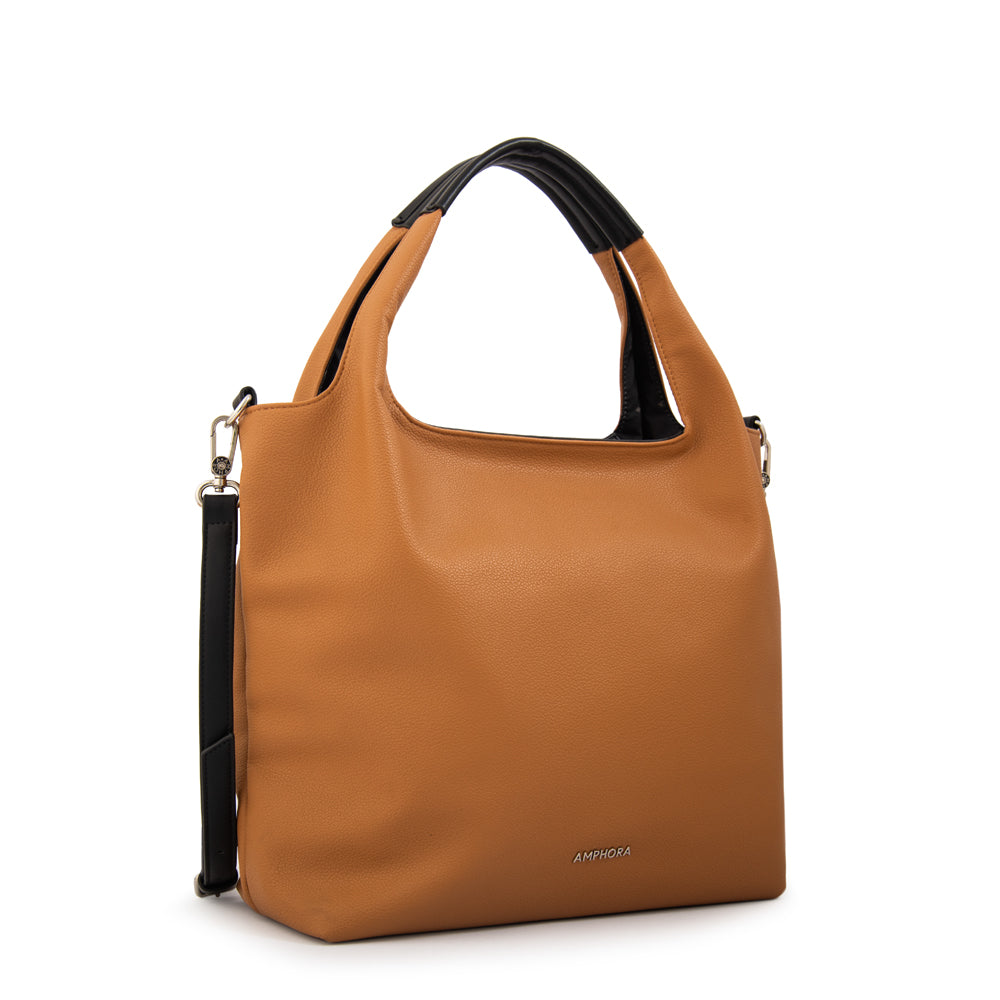 Cartera Dos Asas Milicent Camel
