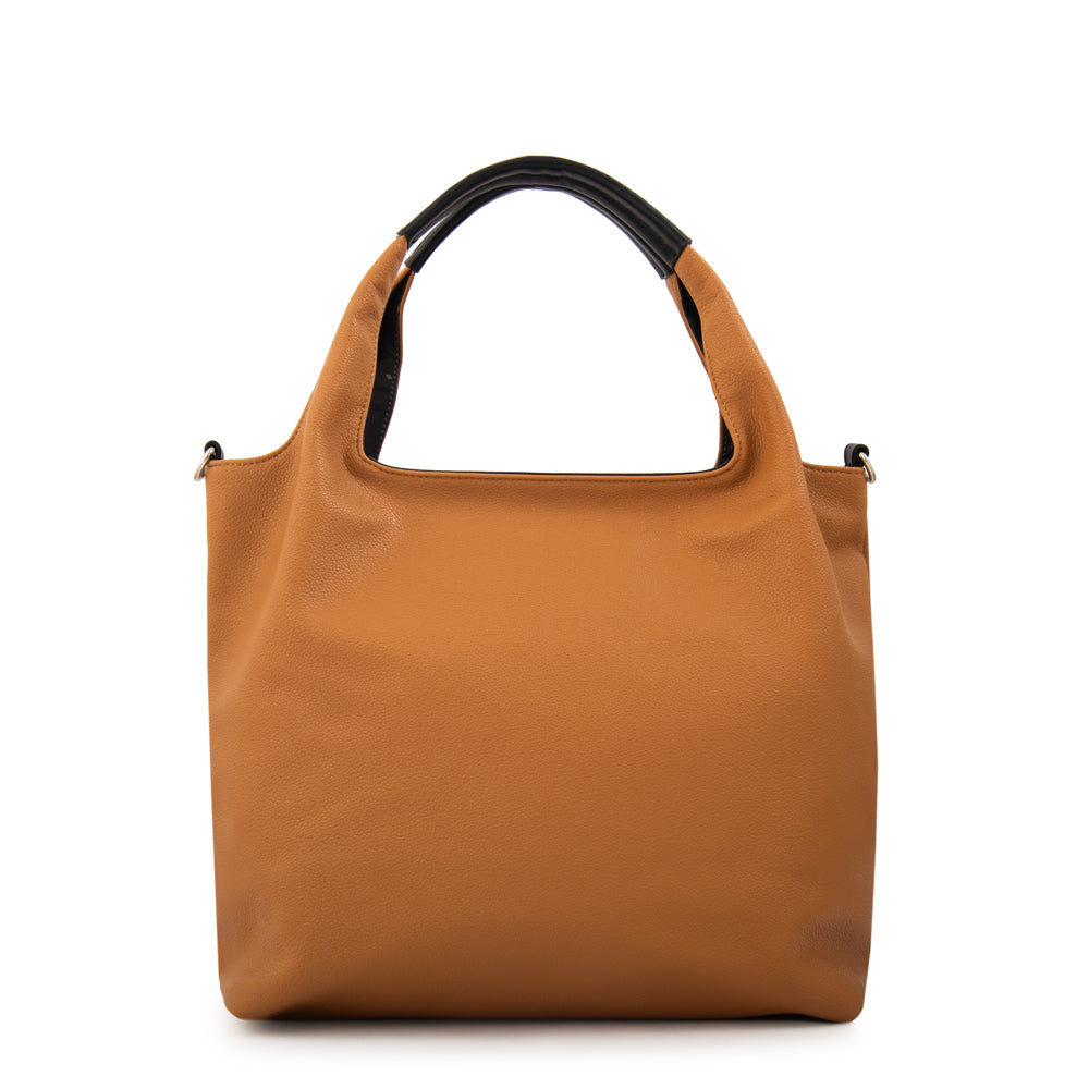 Cartera Dos Asas Milicent Camel