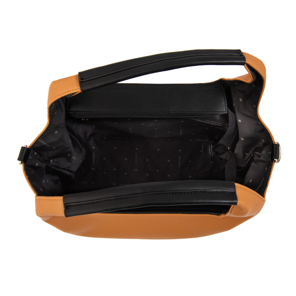 Cartera Dos Asas Milicent Camel