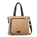 Cartera Dos Asas Portalaptop Kel Nylon Taupe