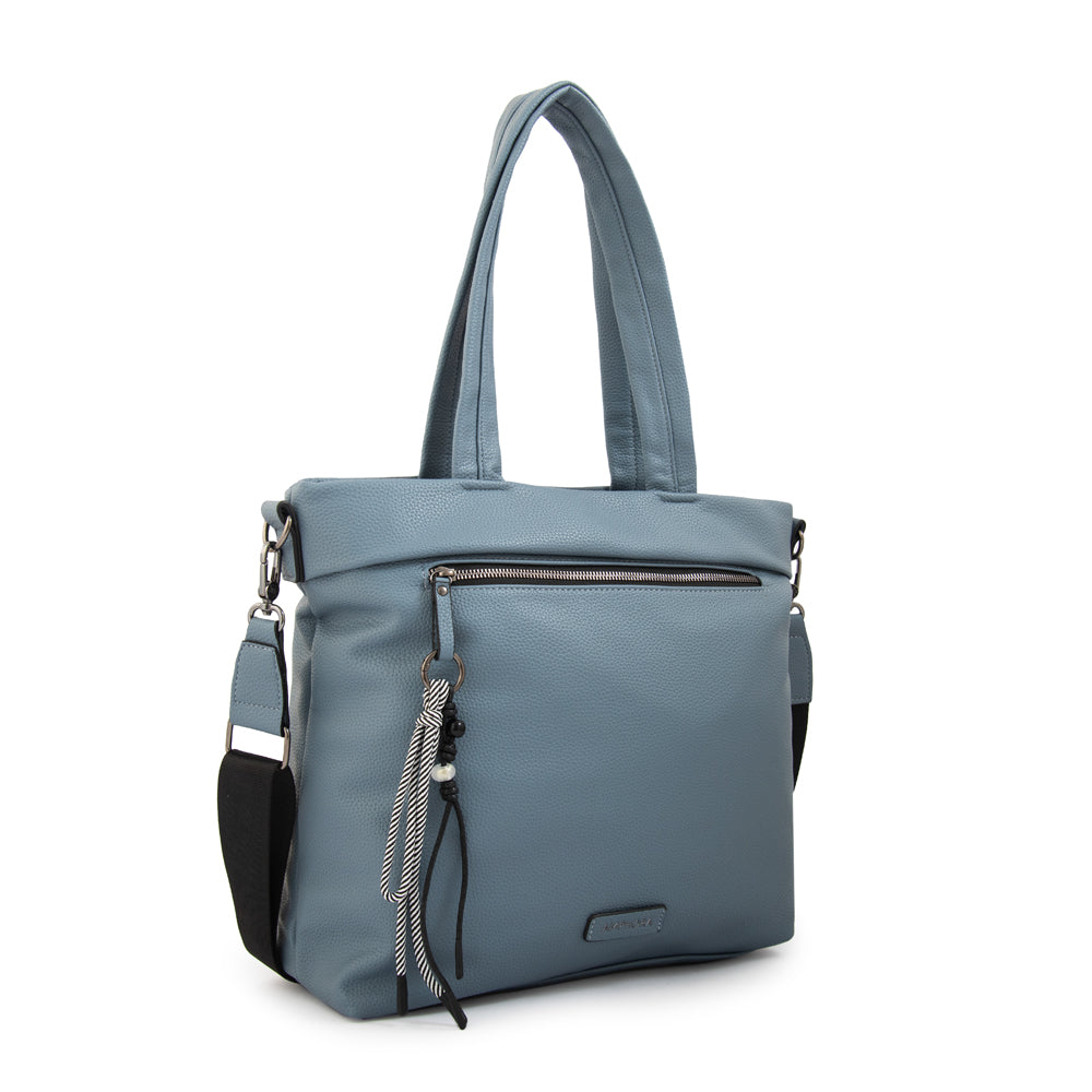 Cartera Dos Asas Portalaptop Kel Denim