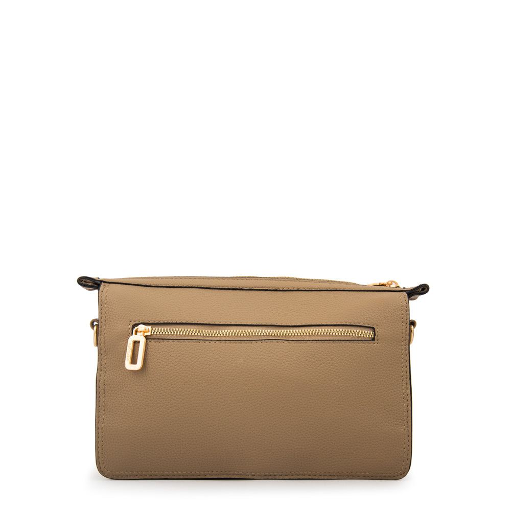 Crossbody Raily Gamuzado Taupe