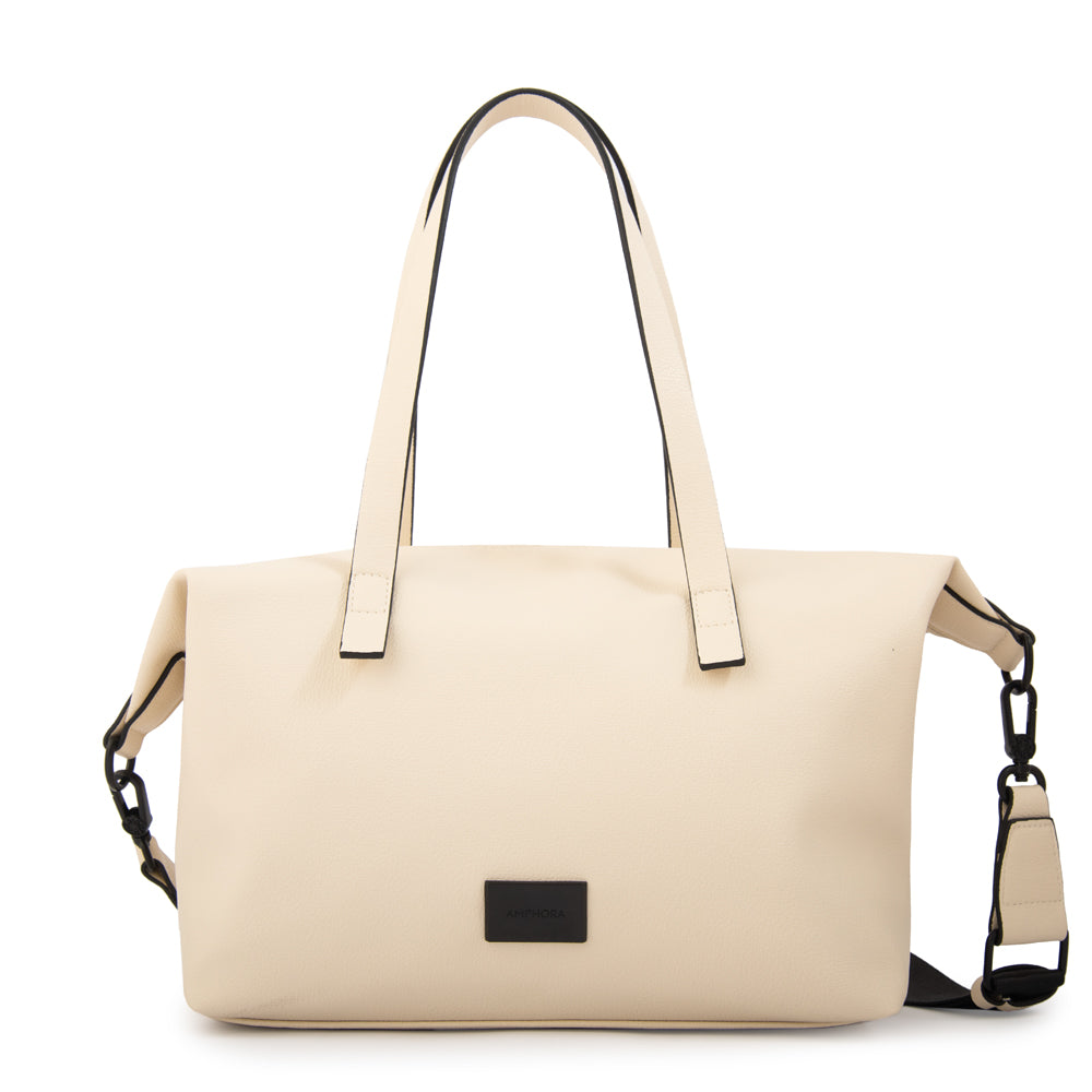 Cartera Dos Asas Coalis Blanco Crudo