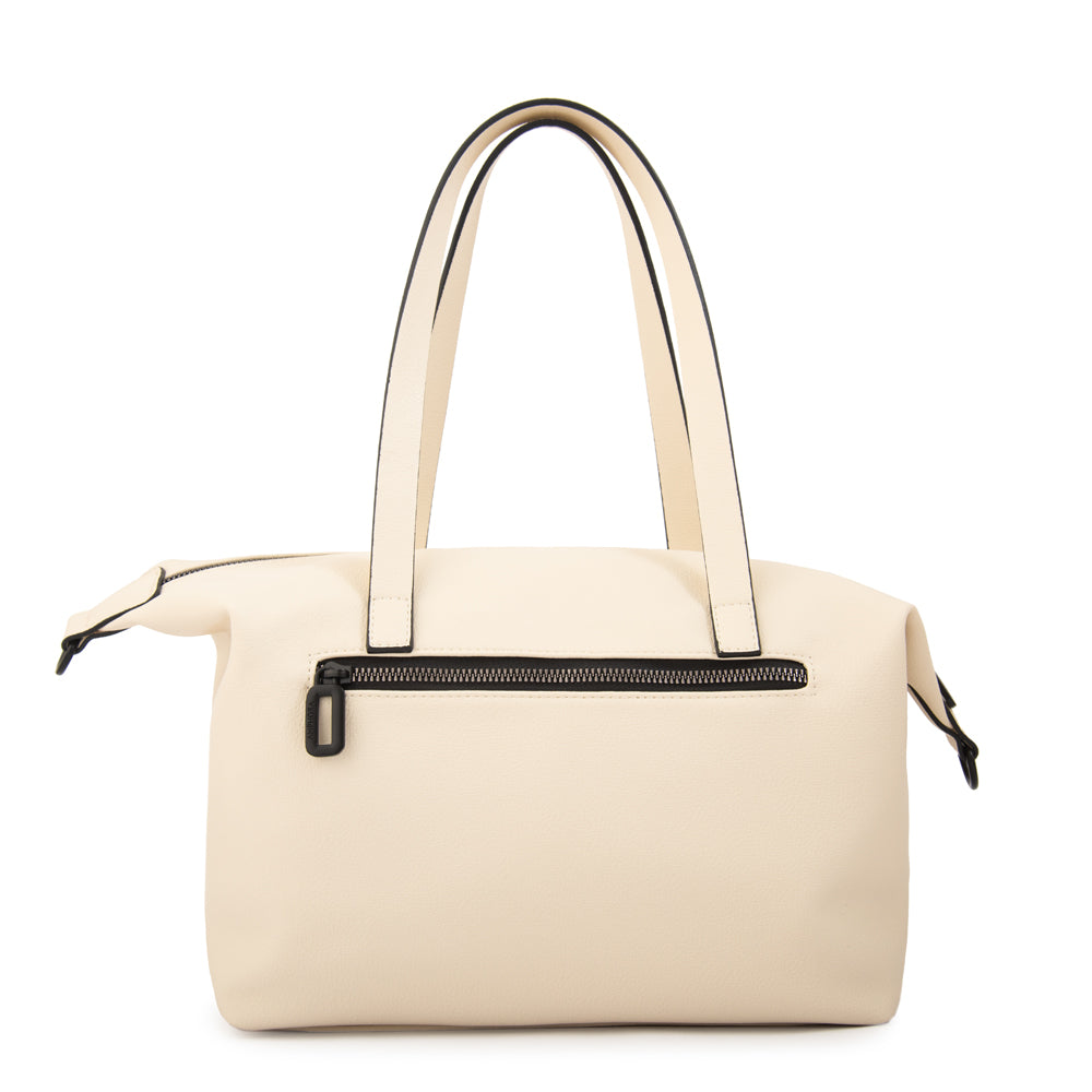 Cartera Dos Asas Coalis Blanco Crudo