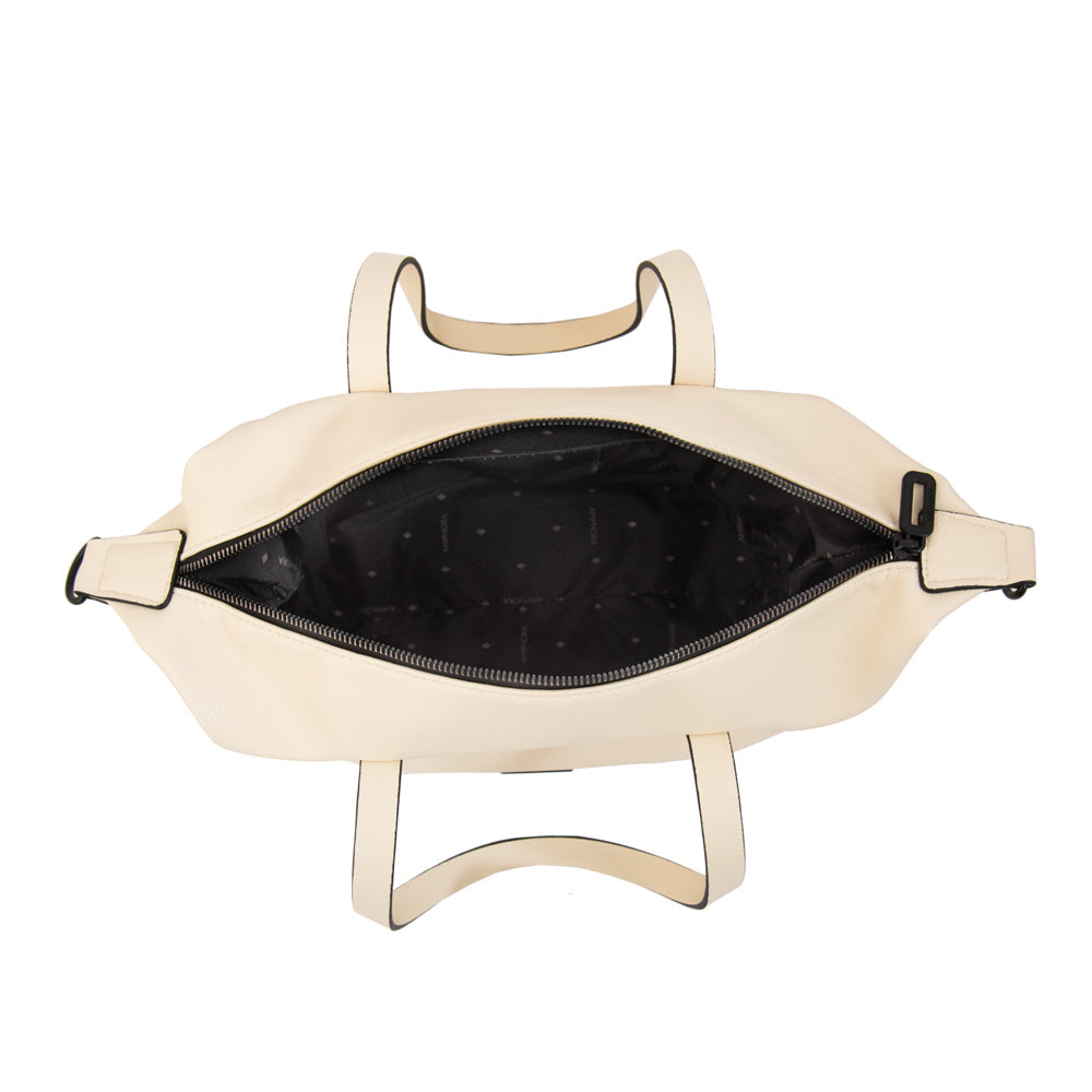 Cartera Dos Asas Coalis Blanco Crudo
