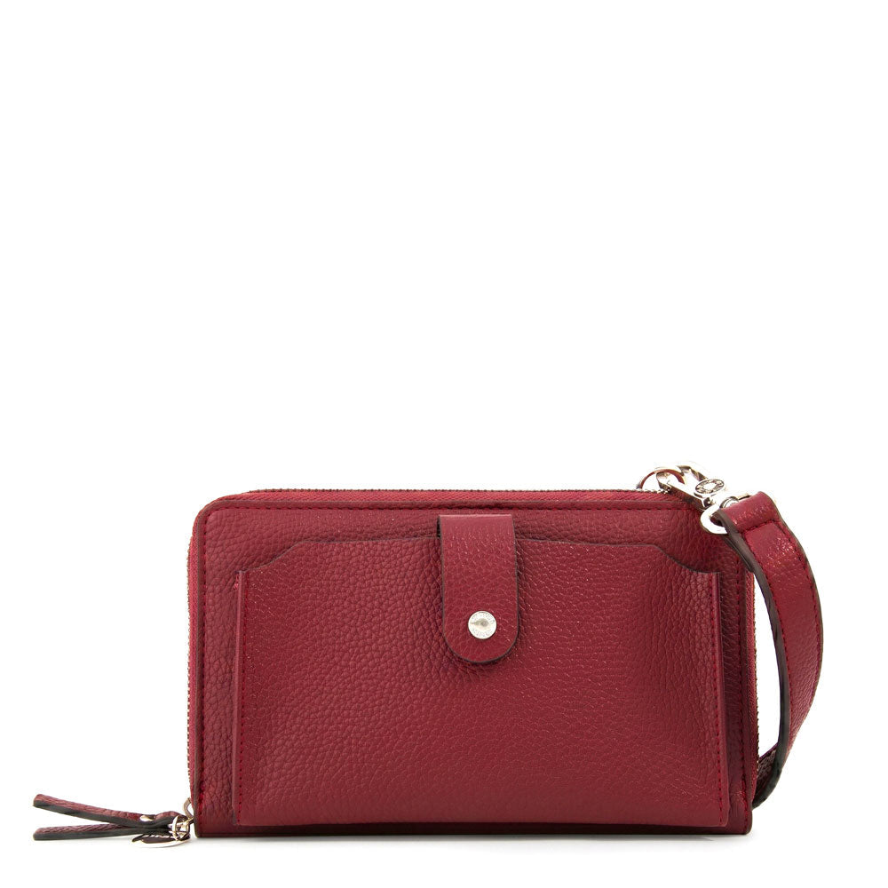 Crossbody Verotta Rojo Oscuro