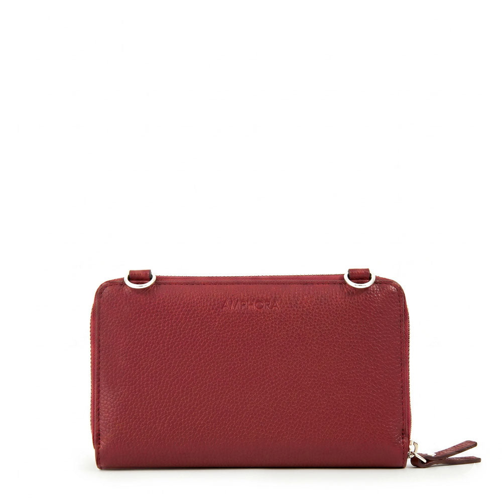 Crossbody Verotta Rojo Oscuro