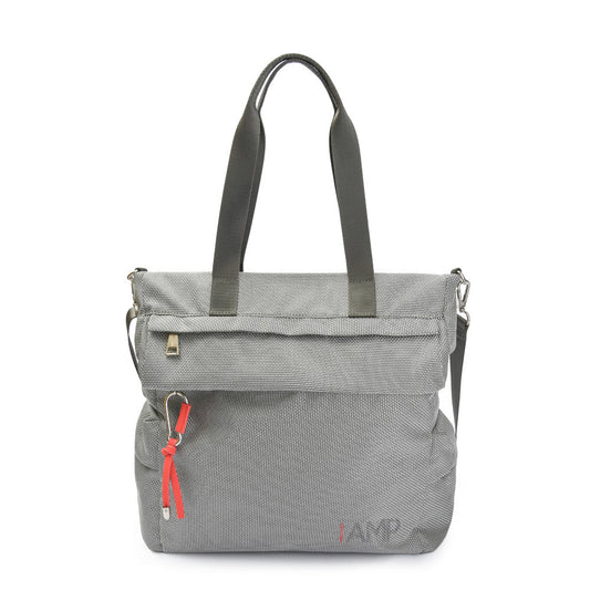 Cartera Dos Asas Oblina Gris