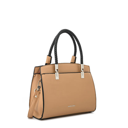 Cartera Dos Asas Rosine Beige