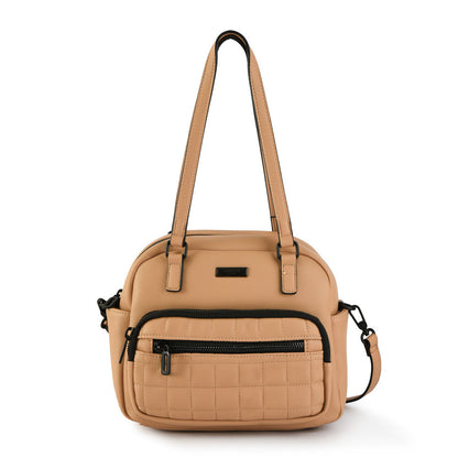 Cartera Dos Asas Lambert Beige