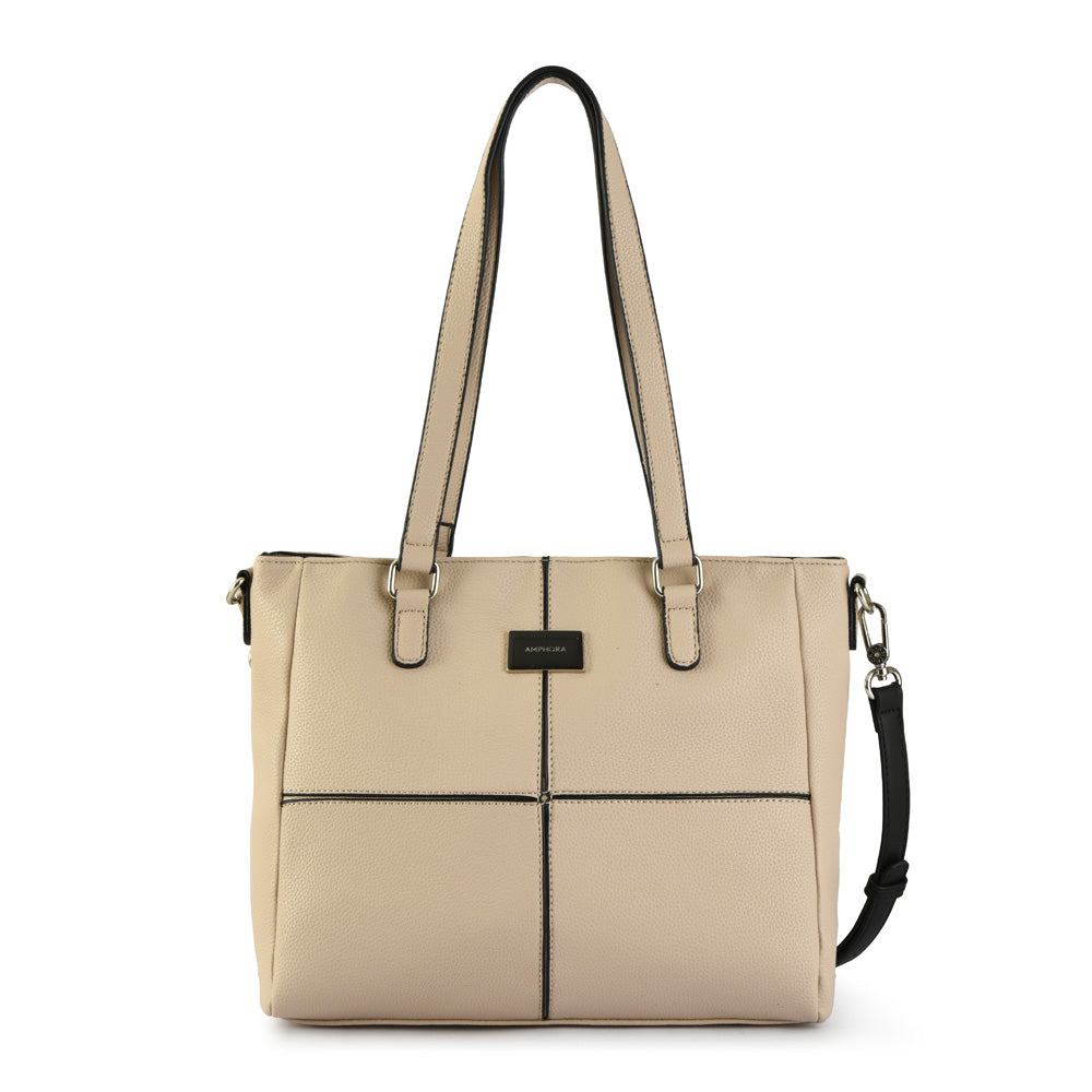 Cartera Dos Asas Dupont Beige