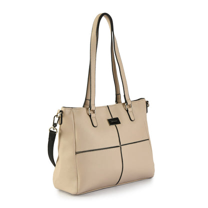 Cartera Dos Asas Dupont Beige