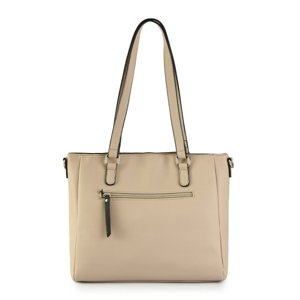 Cartera Dos Asas Dupont Beige