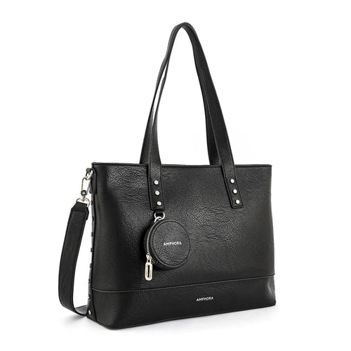 Cartera Dos Asas Porta Laptop 14" Meyer Negro