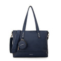 Cartera Dos Asas Porta Laptop Meyer Azul Oscuro