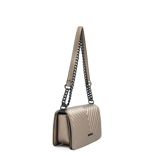 Crossbody Pequeña Muller Plateado Oscuro