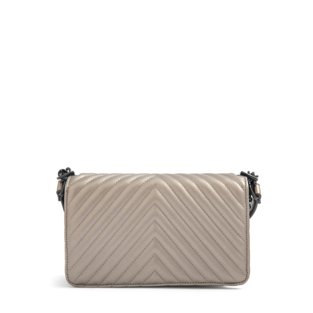 Crossbody Pequeña Muller Plateado Oscuro