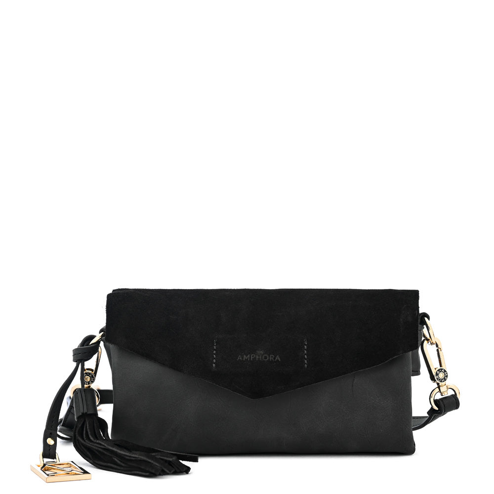 Crossbody Siena Negro Gastado