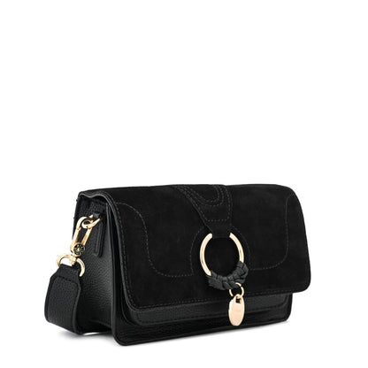 Crossbody Marla Negro Gamuza