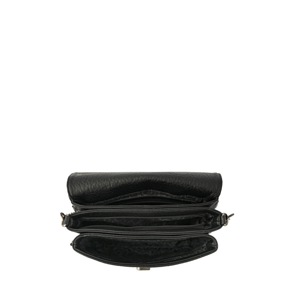 Crossbody Anto Negro Granulado