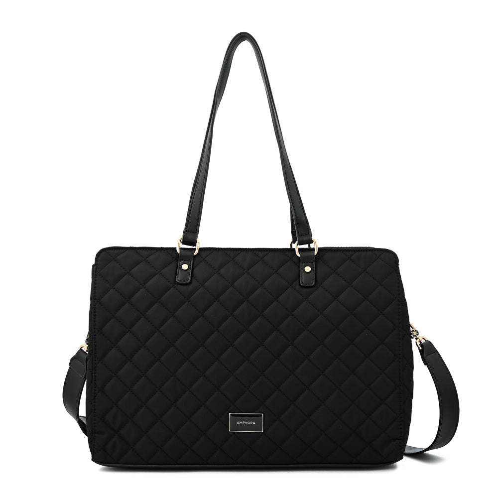 Cartera Dos Asas Porta Laptop 14" Bugi Negro