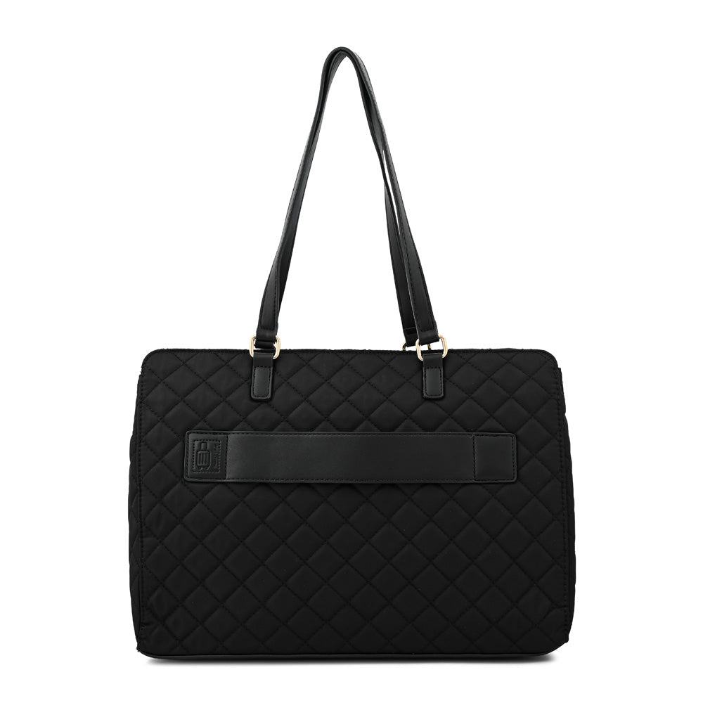 Cartera Dos Asas Porta Laptop 14" Bugi Negro