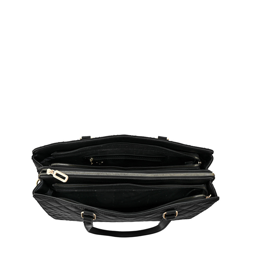 Cartera Dos Asas Porta Laptop 14" Bugi Negro