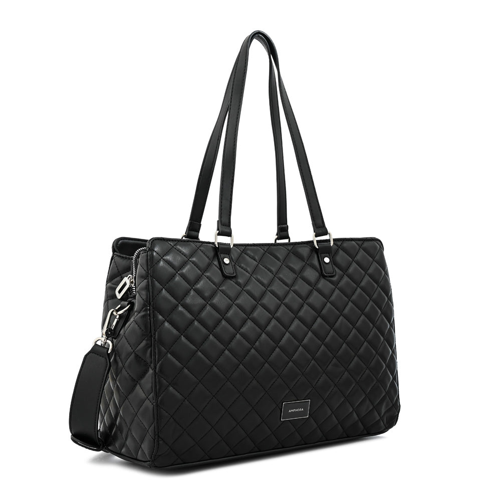 Cartera Dos Asas Porta Laptop 14" Bugi Negro Especial