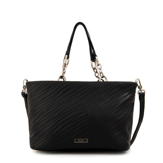 Cartera Dos Asas Guinea Negro