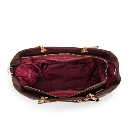 Cartera Dos Asas Demi Burdeo