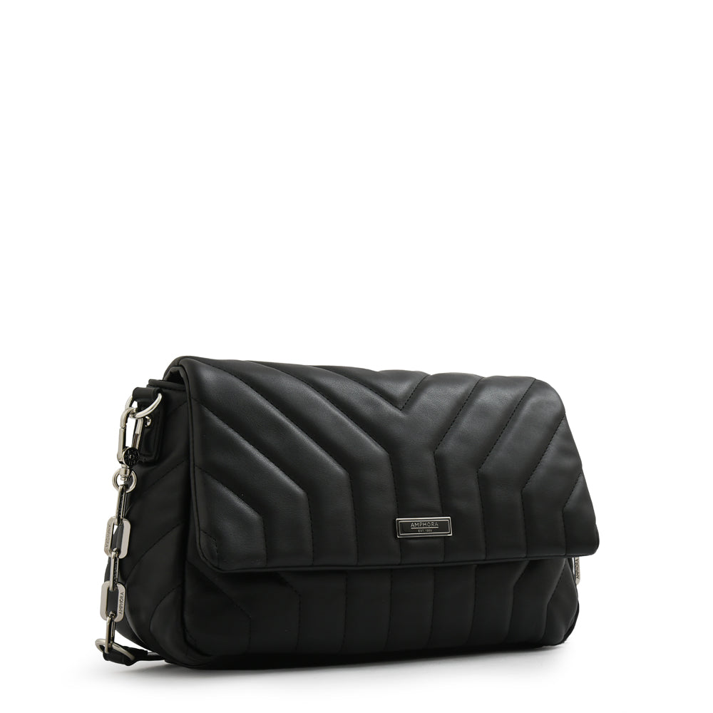 Crossbody Con Tapa Armenia Negro