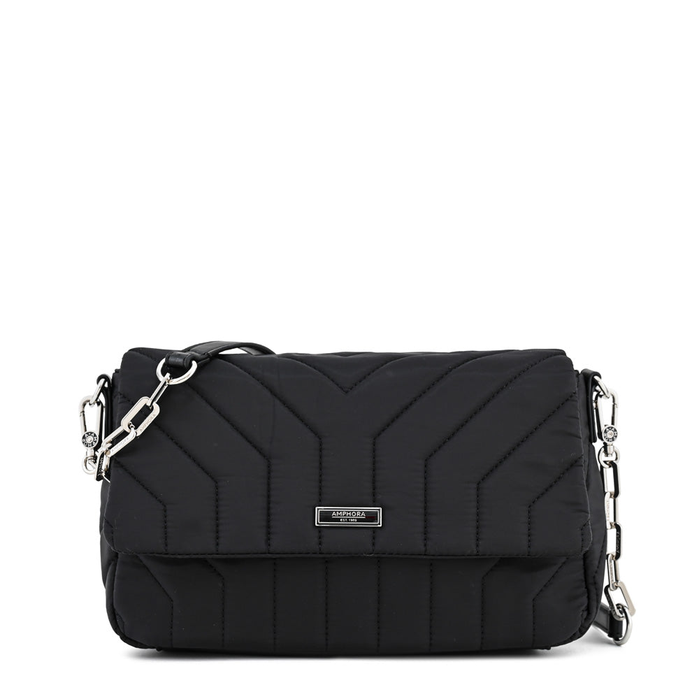 Crossbody Con Tapa Armenia Negro Especial