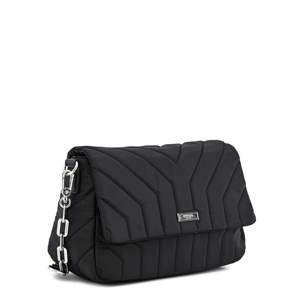 Crossbody Con Tapa Armenia Negro Especial