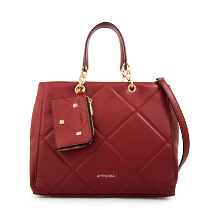 Cartera Dos Asas Keny Rojo