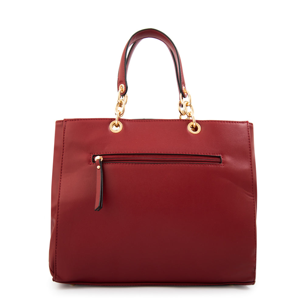 Cartera Dos Asas Keny Rojo