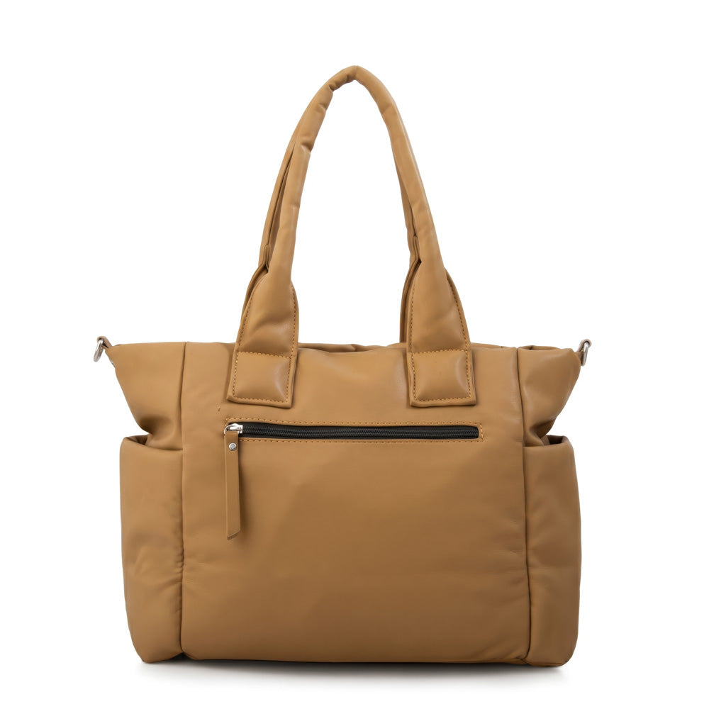 Cartera Dos Asas Gelatto Beige Oscuro