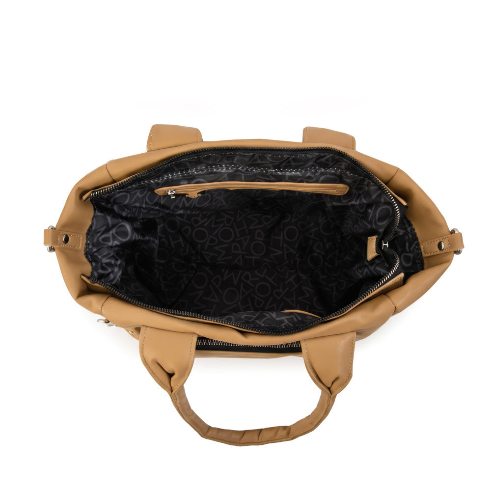 Cartera Dos Asas Gelatto Beige Oscuro