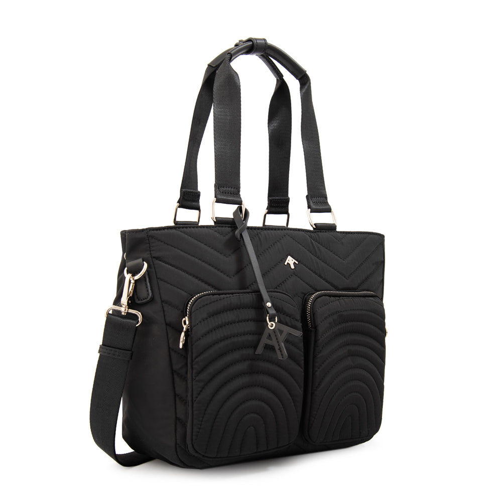 Cartera Dos Asas Georgia Negro