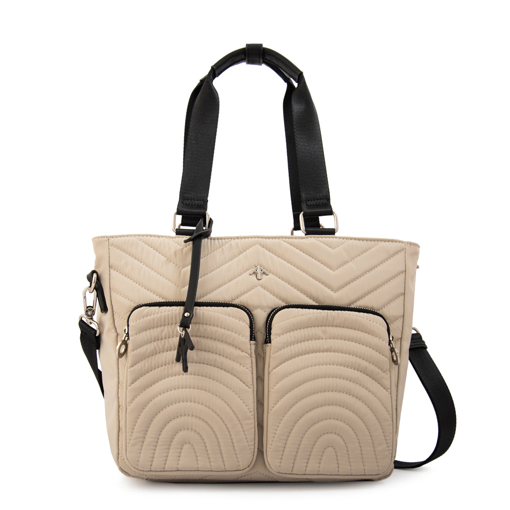 Cartera Dos Asas Georgia Beige