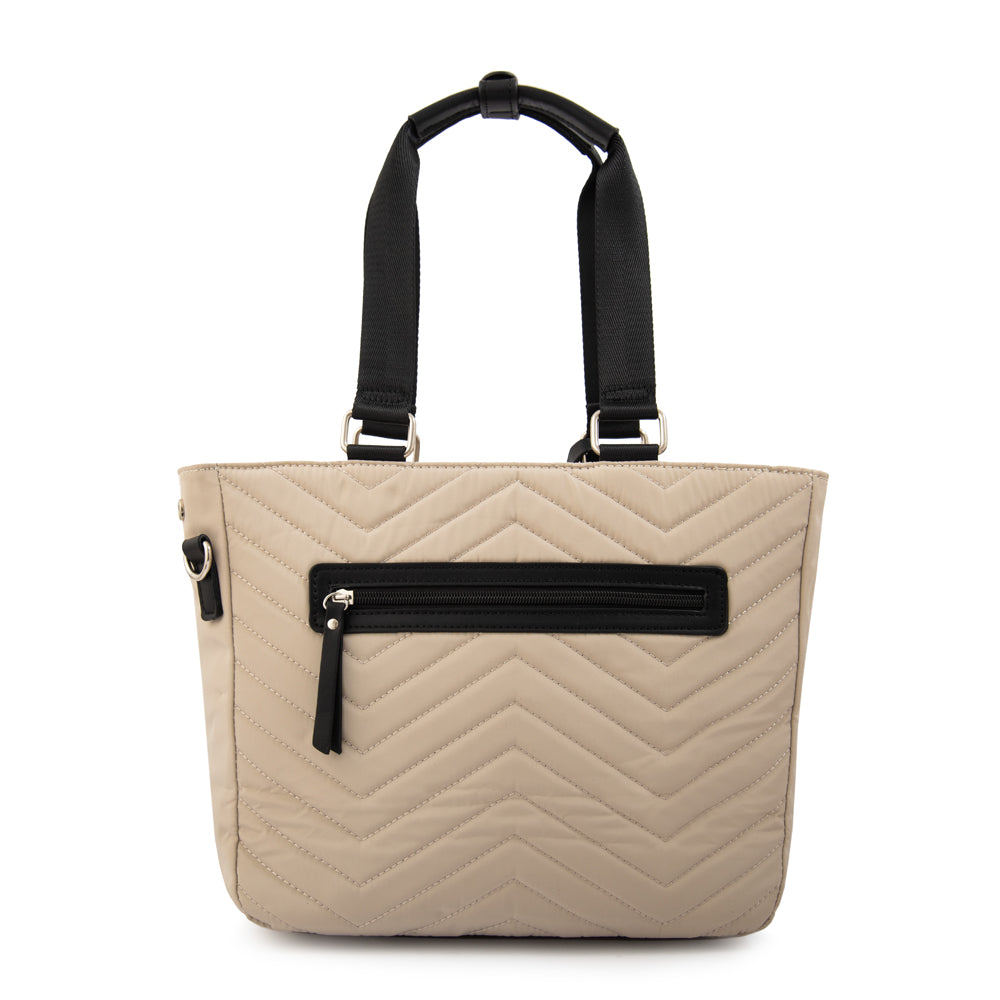Cartera Dos Asas Georgia Beige