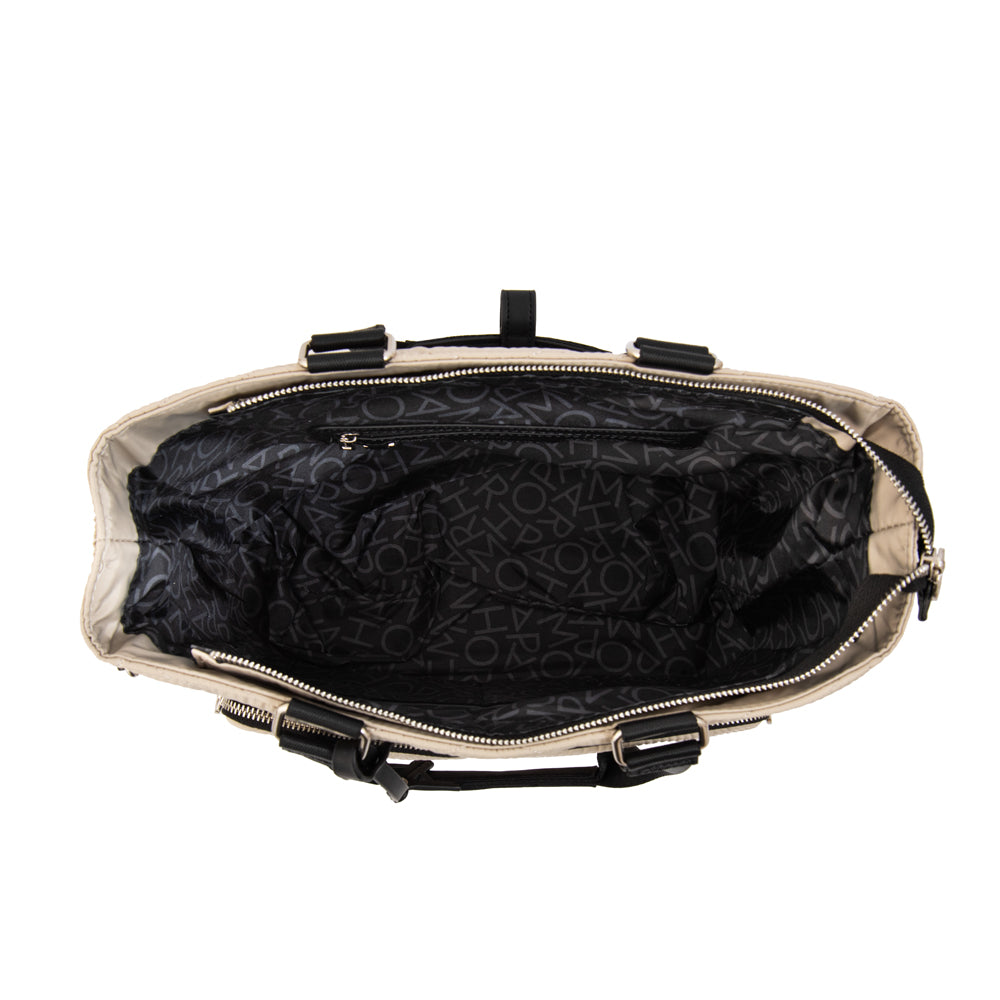 Cartera Dos Asas Georgia Beige