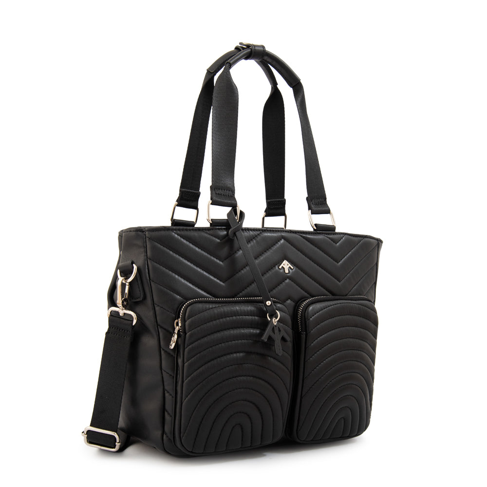 Cartera Dos Asas Georgia Negro Especial