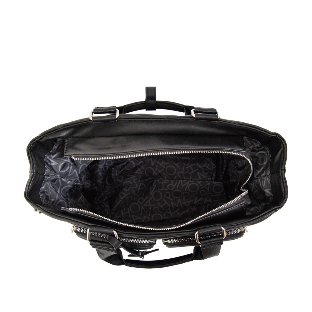 Cartera Dos Asas Georgia Negro Especial