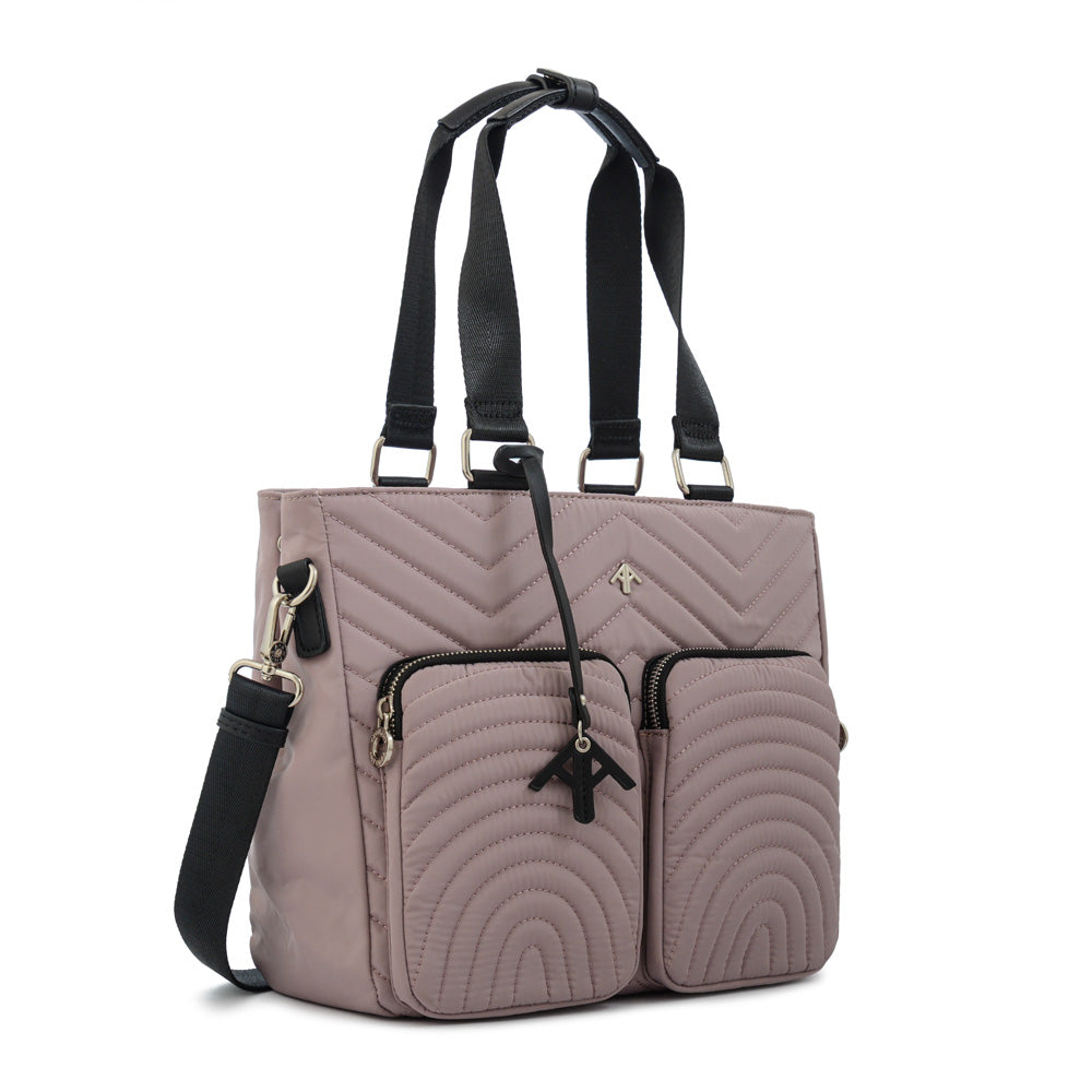 Cartera Dos Asas Georgia Rosado Viejo