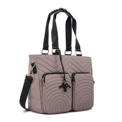 Cartera Dos Asas Georgia Rosado Viejo